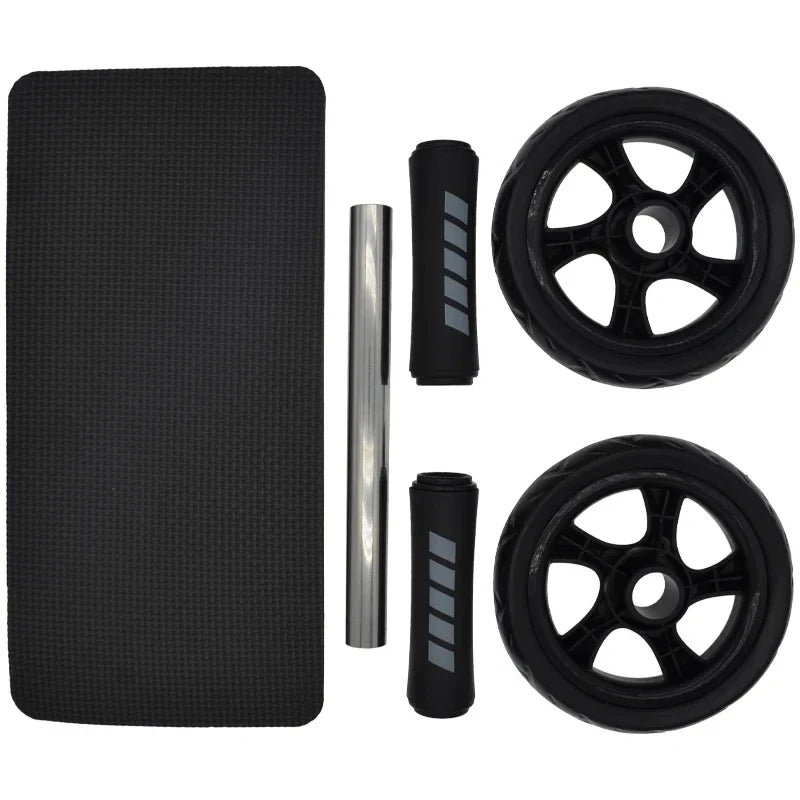 NNEOBA 15cm Double-Wheel Abs Roller Non-Slip Silent Core Black