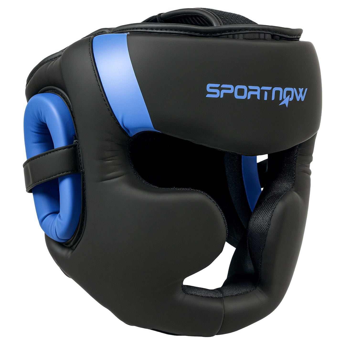 Boxing Headguard, Boxing Headgear Helmet with Adjustable Strap for Full Face Protection for Kickboxing Sparring Martial Arts Karate Taekwondo, Blue