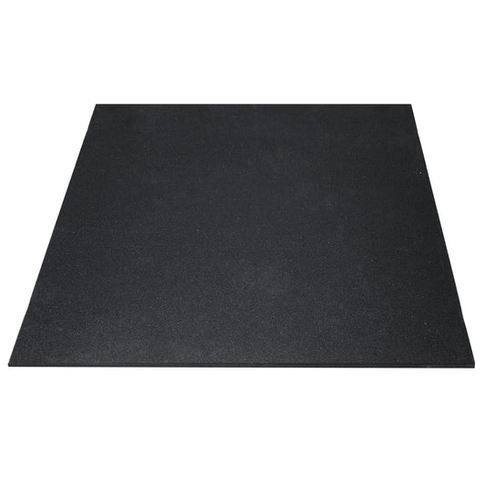NNEDSZ 10mm Commercial Bevelled Edge Rubber Gym Tile Mat (1m x 1m)